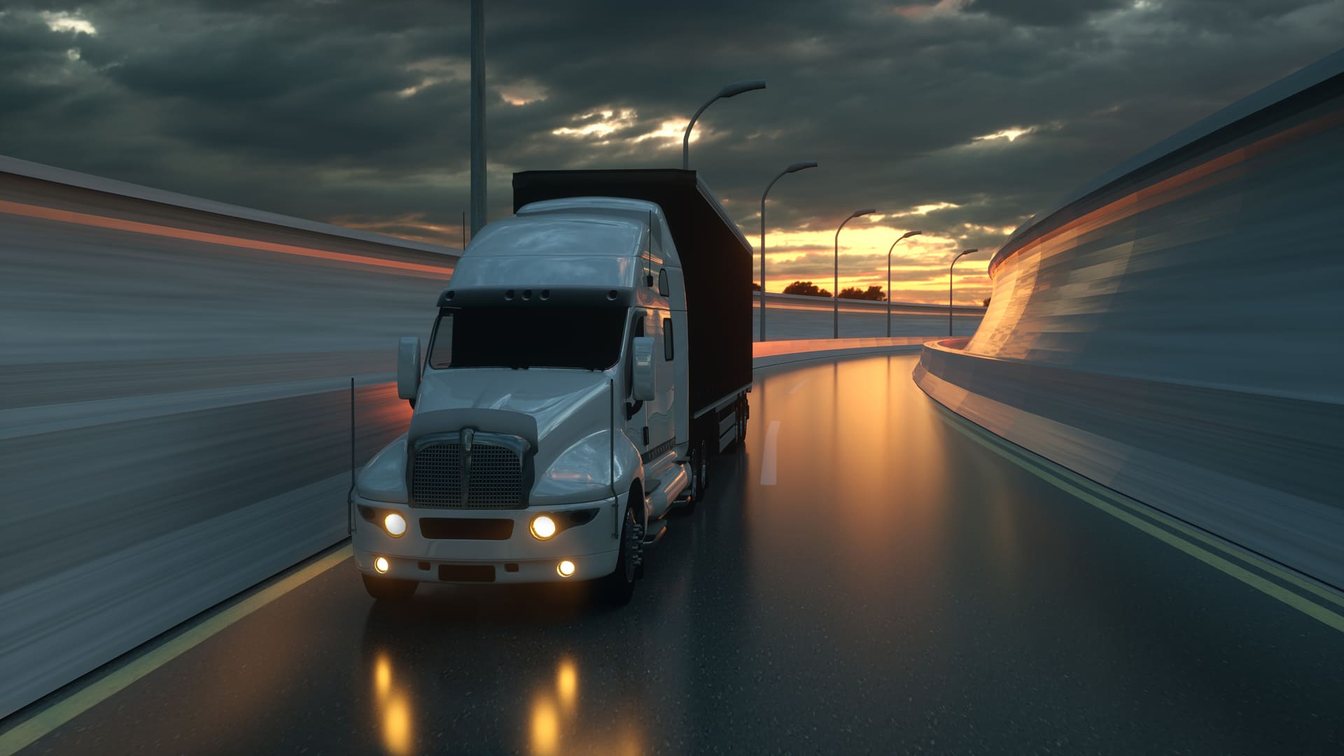 Ultionis truck on the highway
